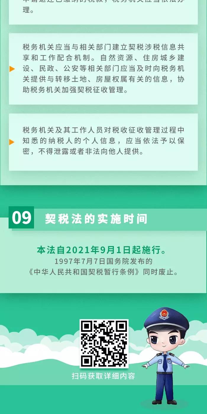 契税法9月1日起施行！ 
