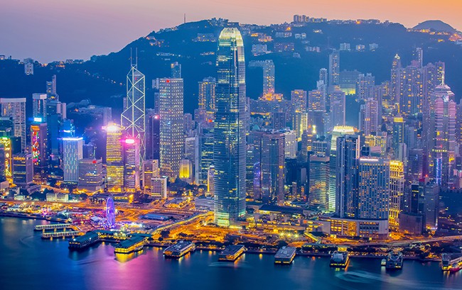 千库网_暮光之城的我国 Hong 香港的维多利亚港_摄影图编号295123