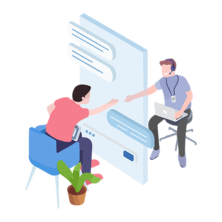 千库网_商务合作洽谈2.5D立体风格矢量_元素编号10261986